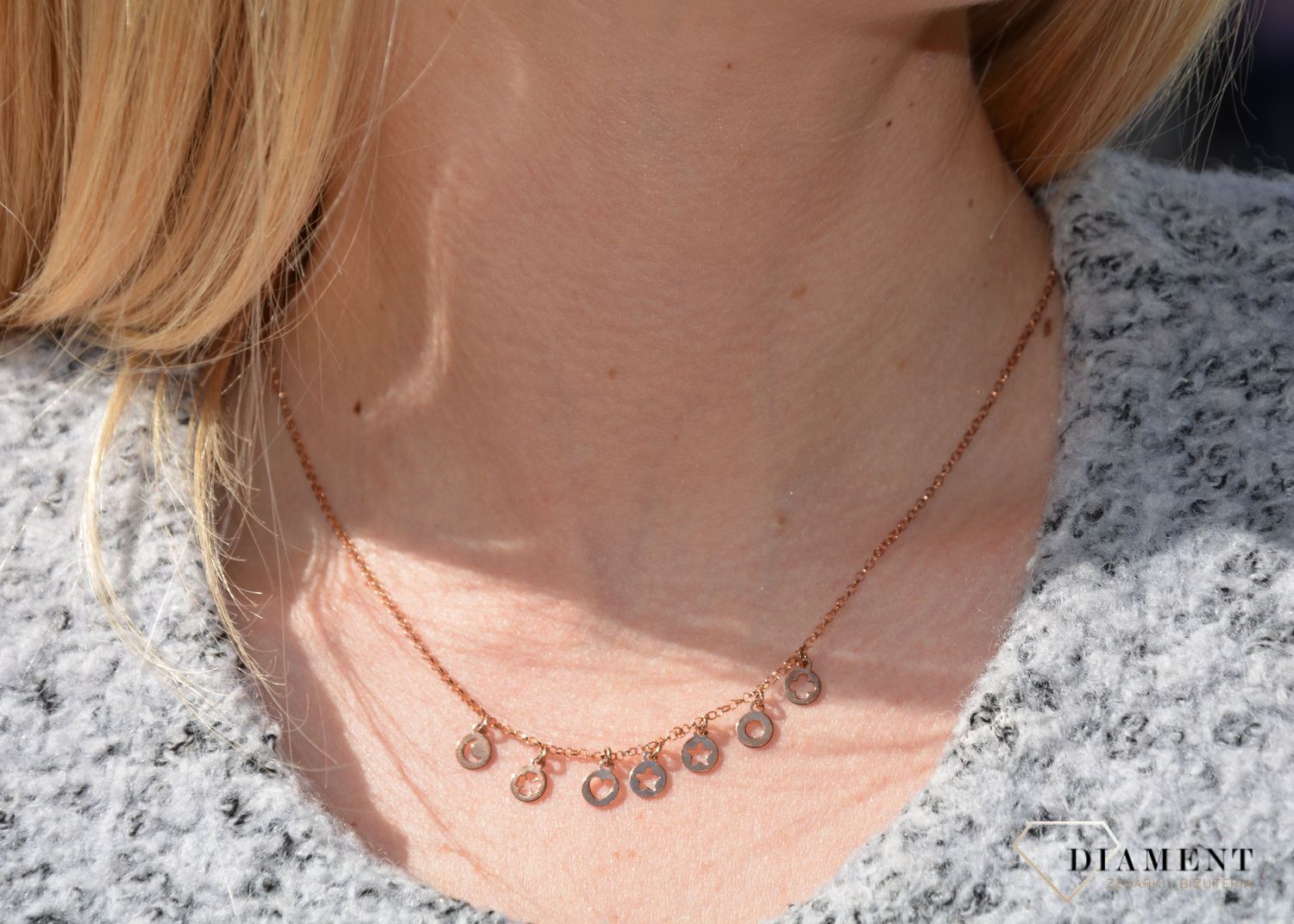 Celebrytka srebrna wiszące kółeczka Dall'Acqua C RM 2049 068.jpg